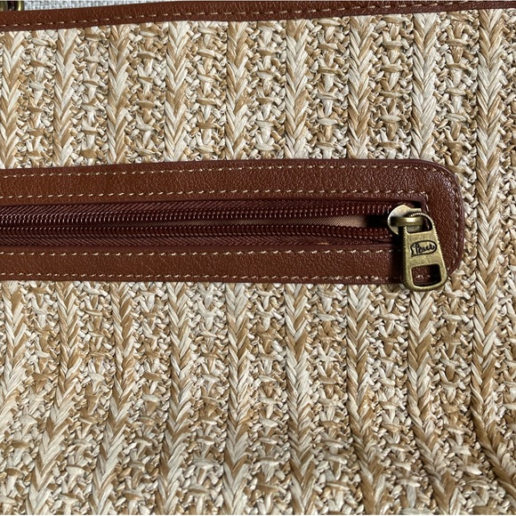 Sakroots straw shoulder bag with embroidered owl - Picture 5 of 12